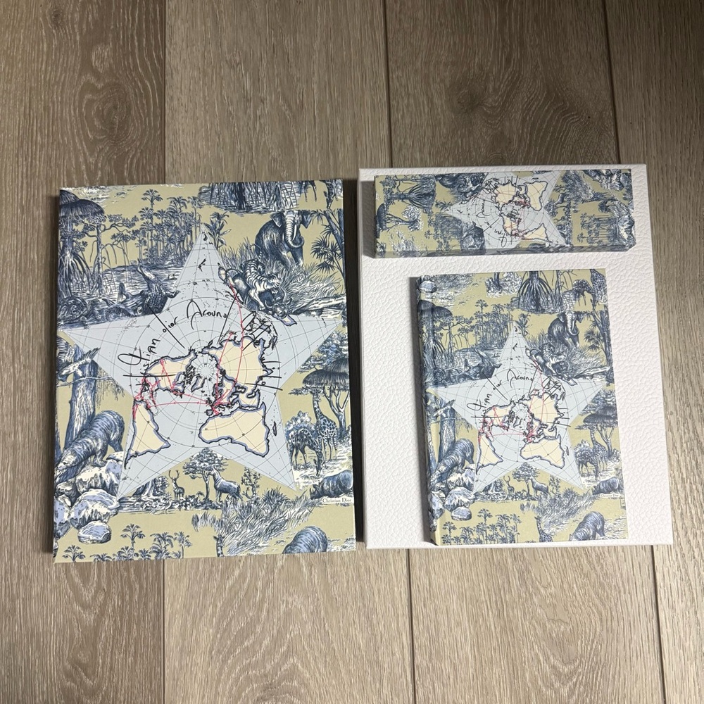 NEW Dior Platinum Birthday Gift Notebook and pencil sets